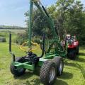 Kellfri Forestry trailer with crane 3.6 m