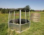 Kellfri HEXAGONAL ALUMINIUM FEEDER WITH ROOF, 12 FEED