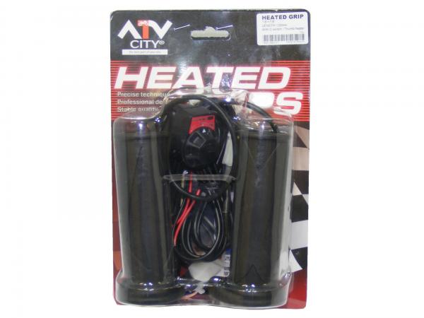 ATV City Heated Handle Bar Grips With Thumb Warmer